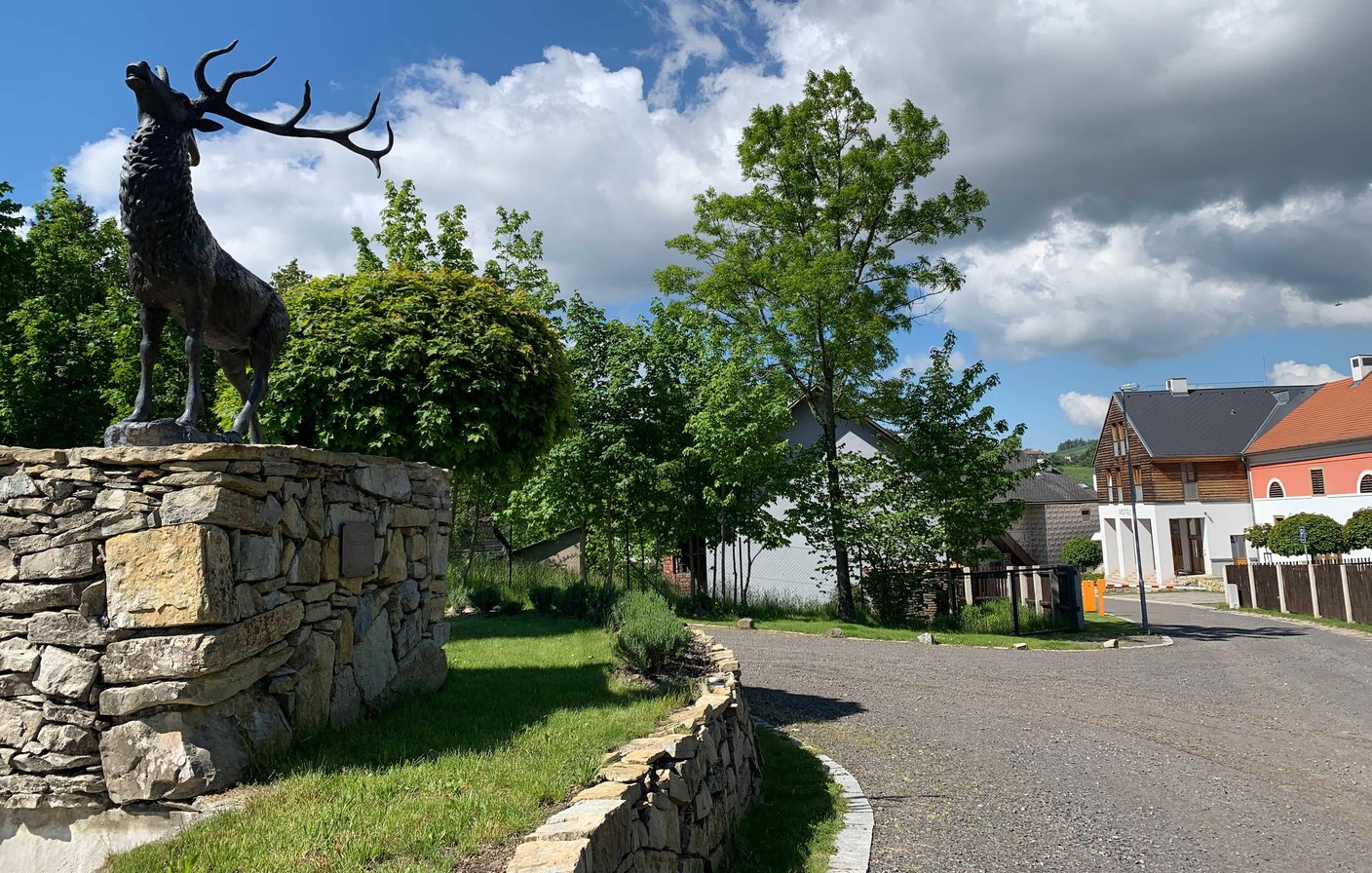 Chateau Orlice z ptačího pohledu